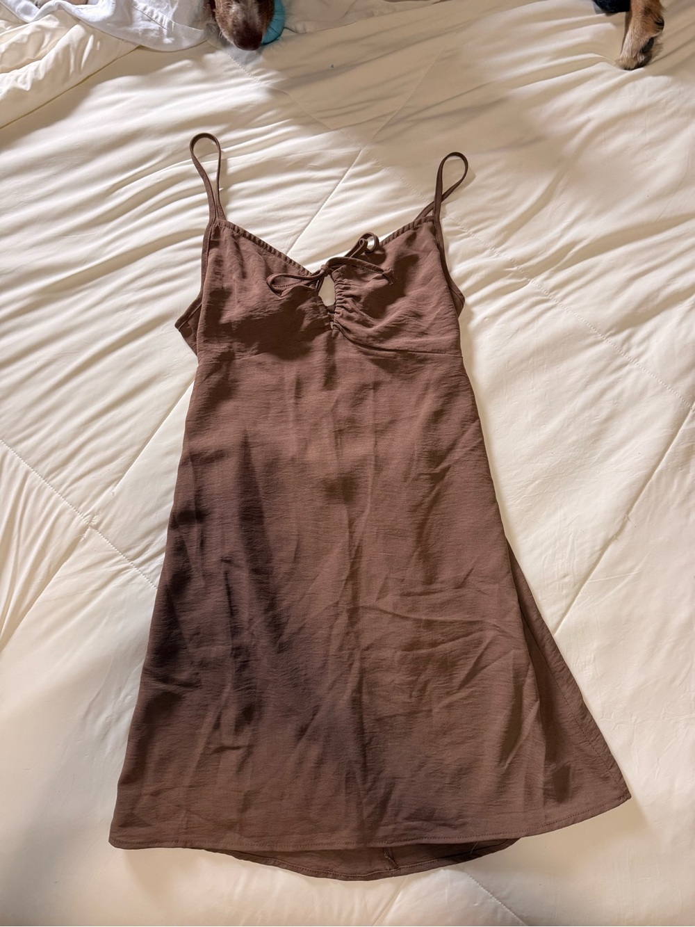 Charlotte Russe Brown Mini Slip Dress